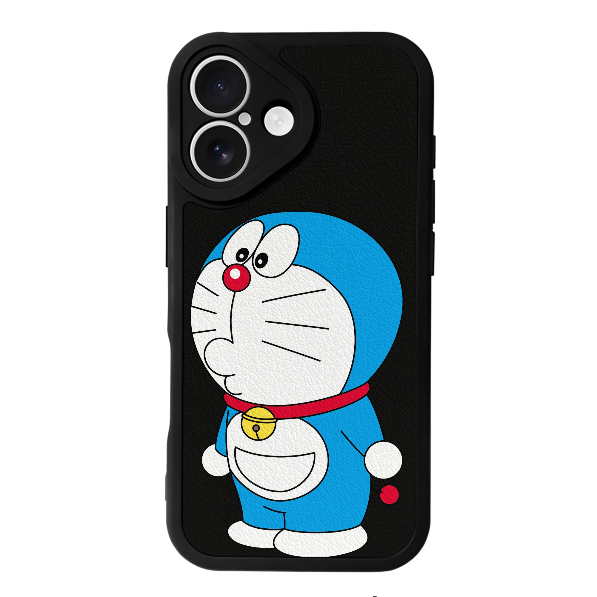 （画像用） ドラえもん Doraemon 【iPhone 16シリーズ対応】シリコンスマホケース（レザー調） 材質：シリコン
